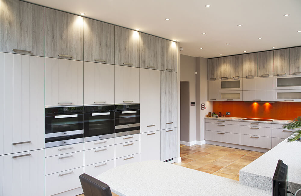 Breda, Sand Grey Satin Kitchen